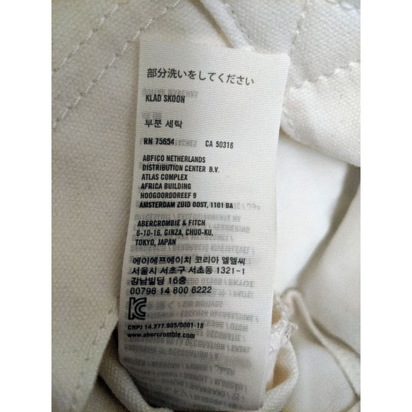 Hollister White Cotton Tote Bag - NWOT *Cute!* - Picture 5 of 5